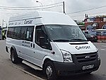 Бесплатный автобус Genser в пункт аренды автомобилей АрендаАвто-пшр на Новорязанском шоссе
